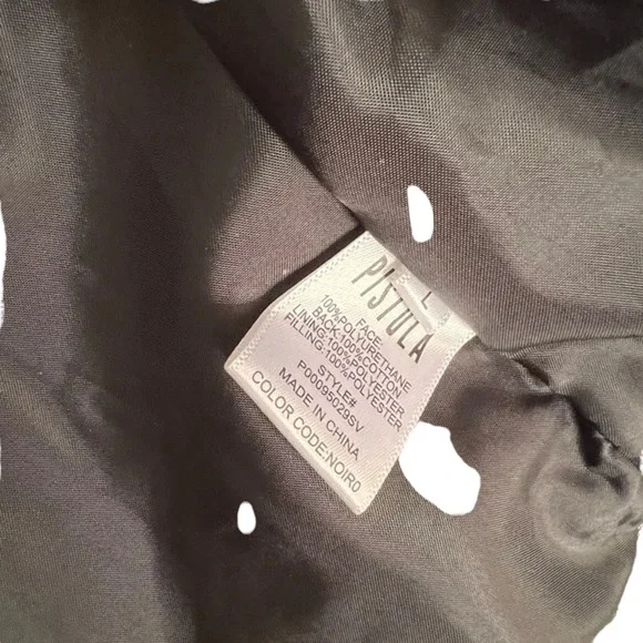 (60% OFF) PISTOLA Callista LEATHER FAUX QUILTEDJACKET/VEST BLACK MSRP $280 - Picture 6 of 10